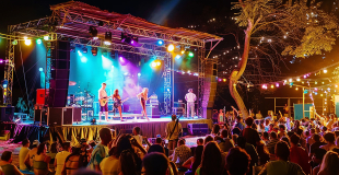 Concert pour fête de la musique clé en main (musiciens, technique son et lumière) !