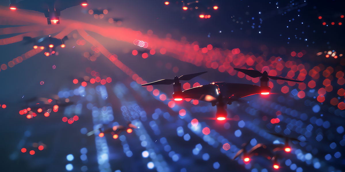 Spectacle de drones lumineux pour événements de collectivité !