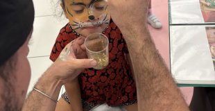 Maquillage artistique, l'atelier préféré des marmailles